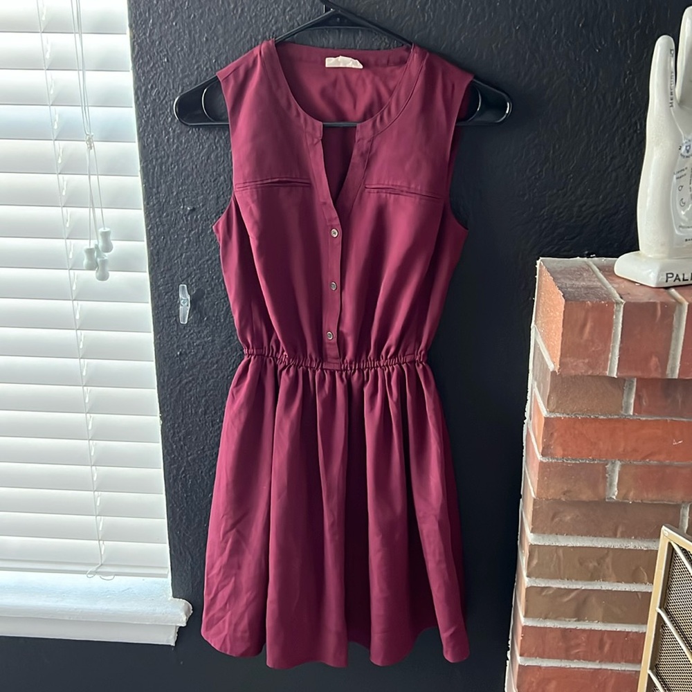 Burgundy Dress